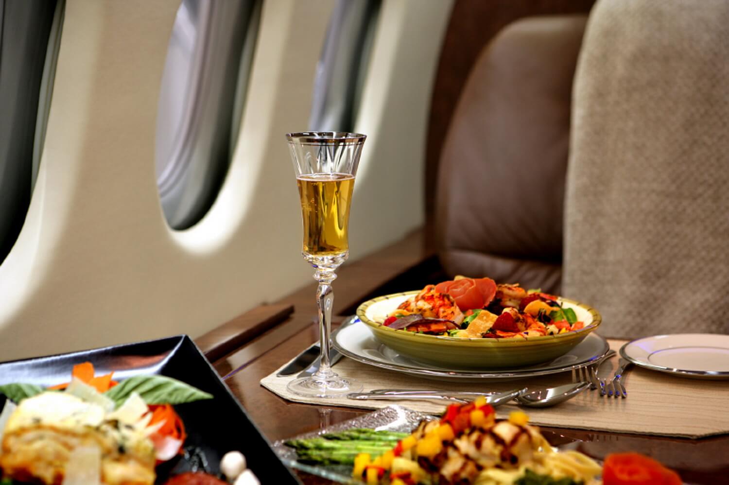 Private Jet Catering Fine Dining On Our Private Jets Charter A Ltd