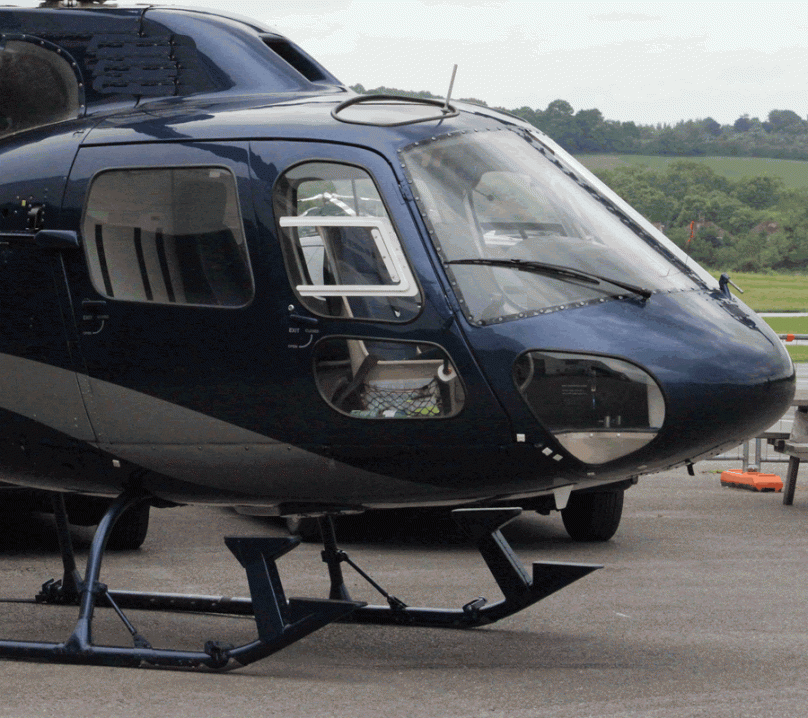 Ascot as355 twin squirrel helicopter charter