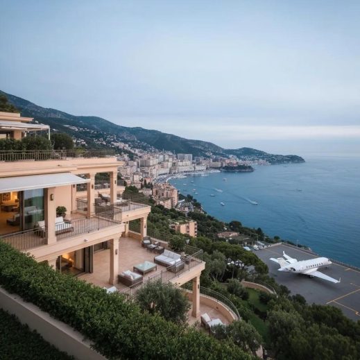 Charter-a ltd private jet at palma de mallorca airport with coastal views