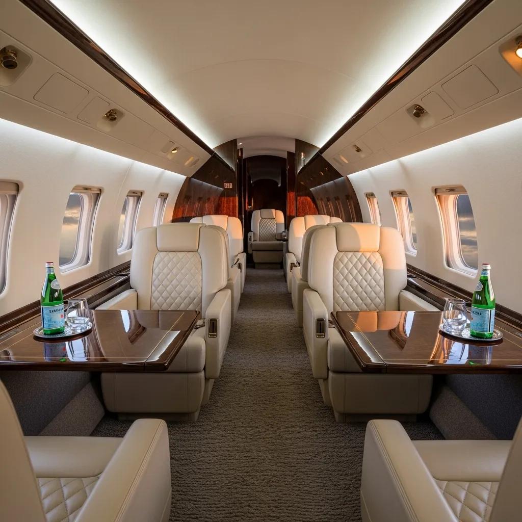 Charter-a ltd luxurious private jet cabin — the convenience of charter flights