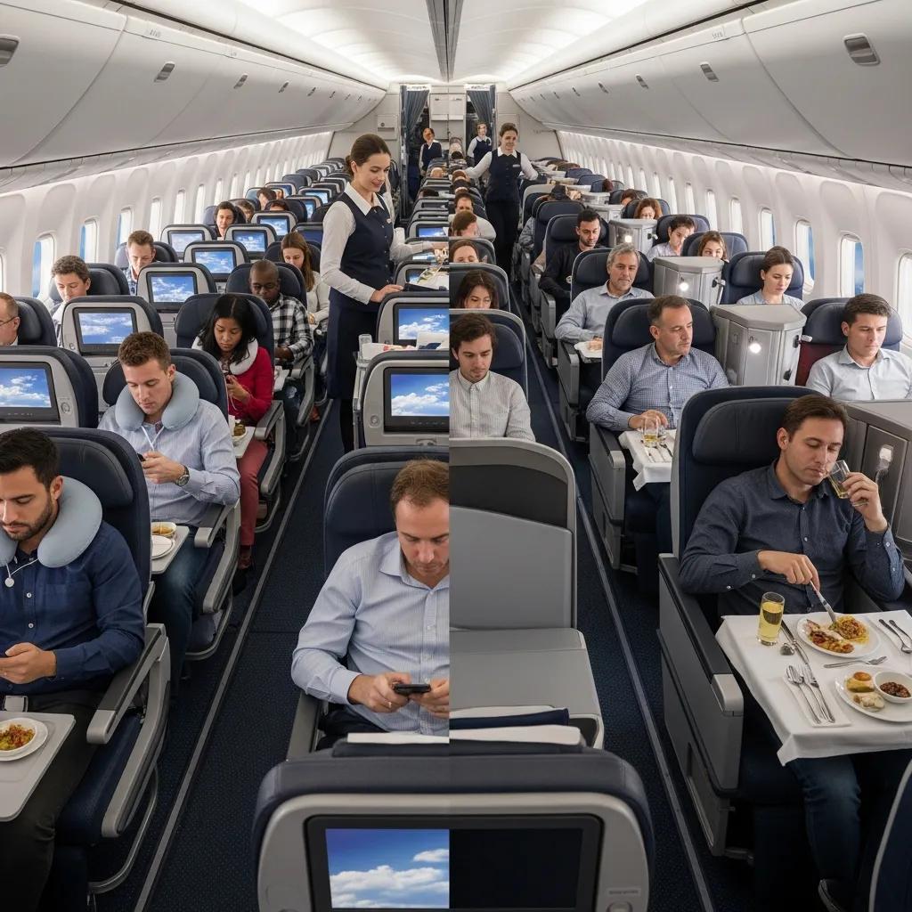 commercial-airline-cabin-illustrating-passenger-experience-and-seating-differences-1a895677-ba02-4869-bc29-9a42505d8c7ewebp ► Charter-A Ltd Charter-a ltd commercial airliner cabin showing seating and on‑board service differences