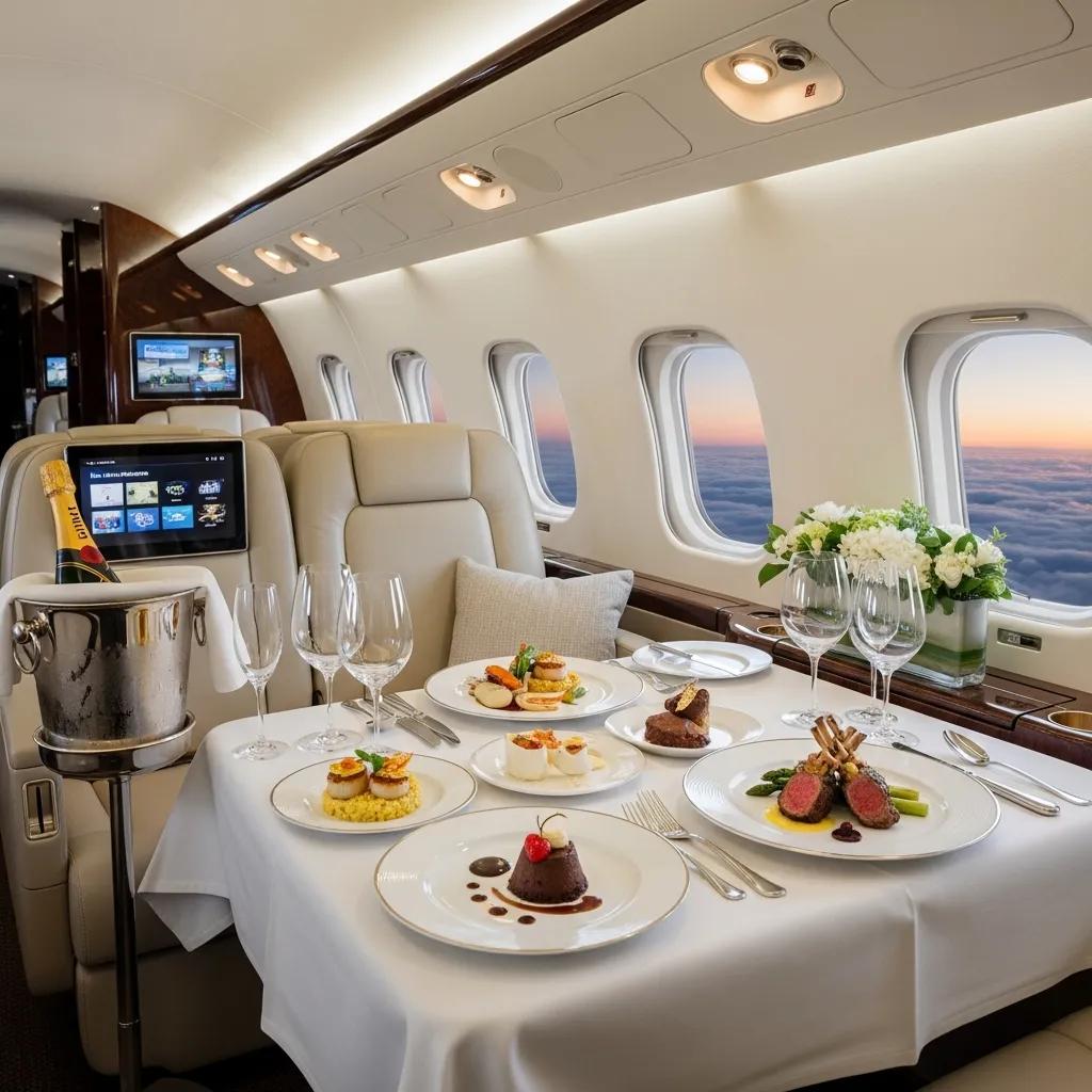 gourmet-dining-setup-inside-a-luxury-private-jet-showcasing-high-end-amenities-for-passengers-cfab38bc-9a5f-40ba-b5fe-eca27e67c63cwebp ► Charter-A Ltd Charter-a ltd gourmet dining setup inside a luxury private jet, showcasing high-end amenities for passengers