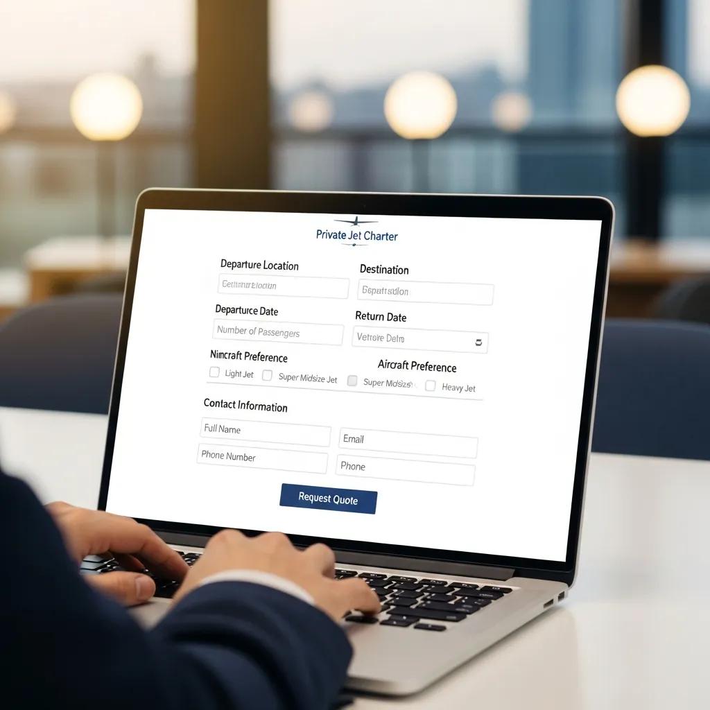 Charter-a ltd person booking gulfstream g650 charter online, illustrating the jet rental process