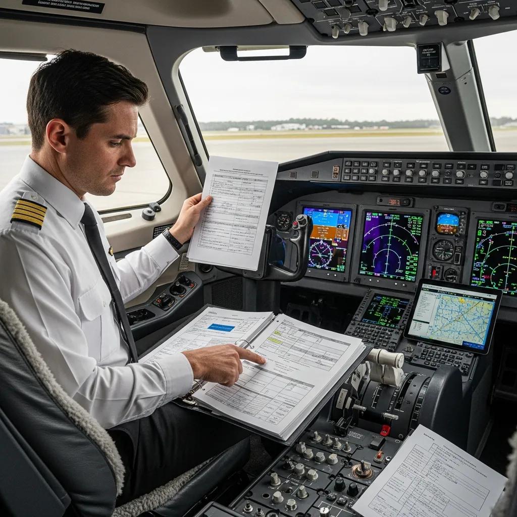 pilot-reviewing-safety-credentials-and-certifications-in-a-modern-cockpit-highlighting-the-importance-of-verification-in-private-aviation-3488ad94-0c26-40bb-ace3-1d4bac5899cdwebp ► Charter-A Ltd Charter-a ltd pilot checking safety credentials and certificates in the cockpit
