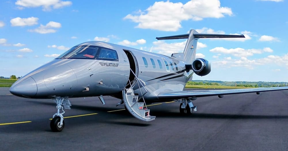 Pilatus PC-24, a typical super light jet for this flight